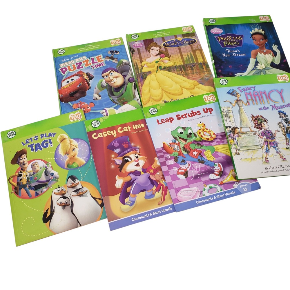 LeapFrog Tag Books Lot of 7 Disney Pixar Interactive Reading System